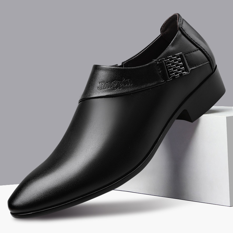 Leather Work Oxfords - メンズフォーマルオックスフォードPUレザーシューズ,スリッポンシューズ,結婚披露宴,オフィスワーク,カジュアルビジネス,ラージサイズ
