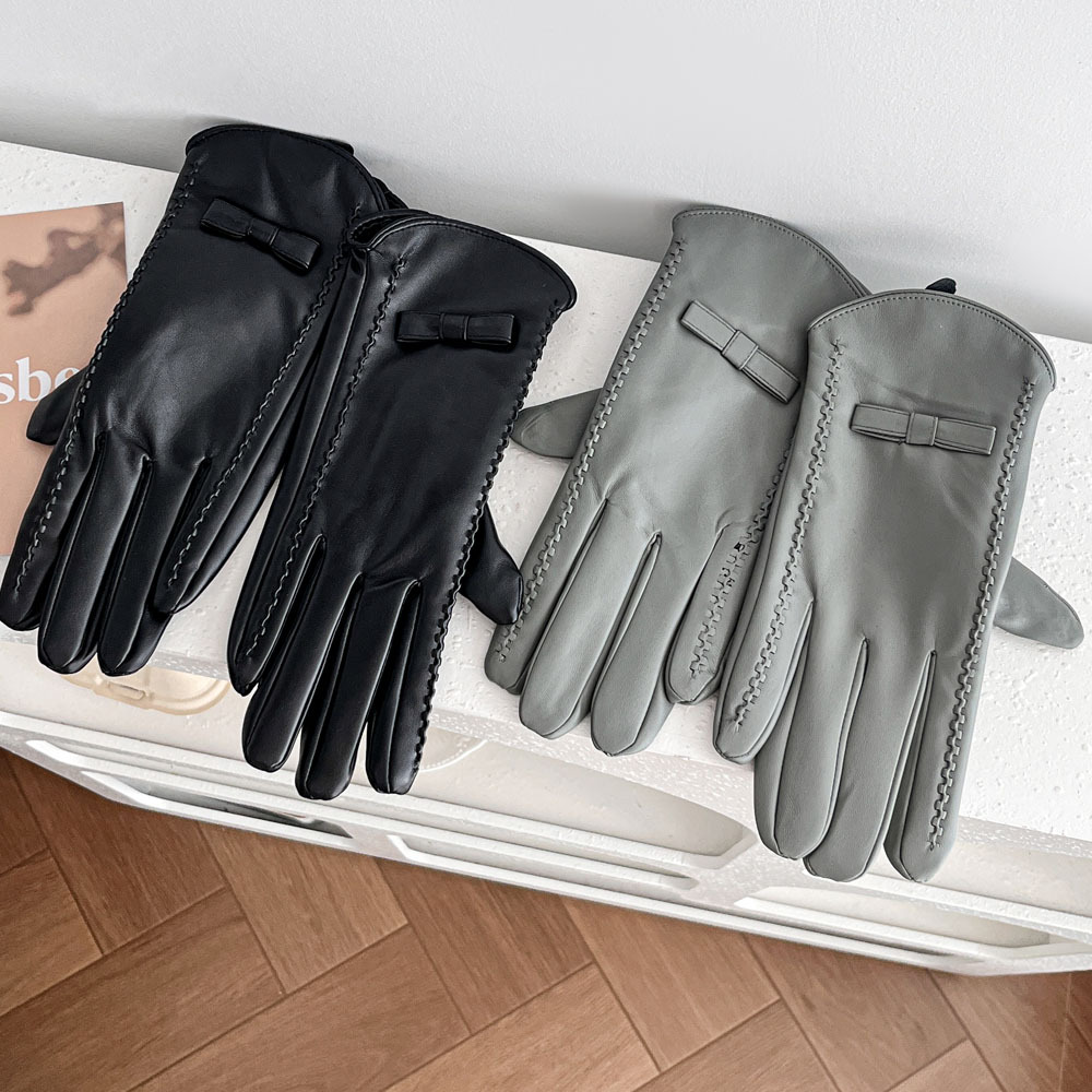 女性用フリース付きレザーグローブ、冬の屋外サイクリングに適し - Leather Work Winter Gloves のレビューと価格