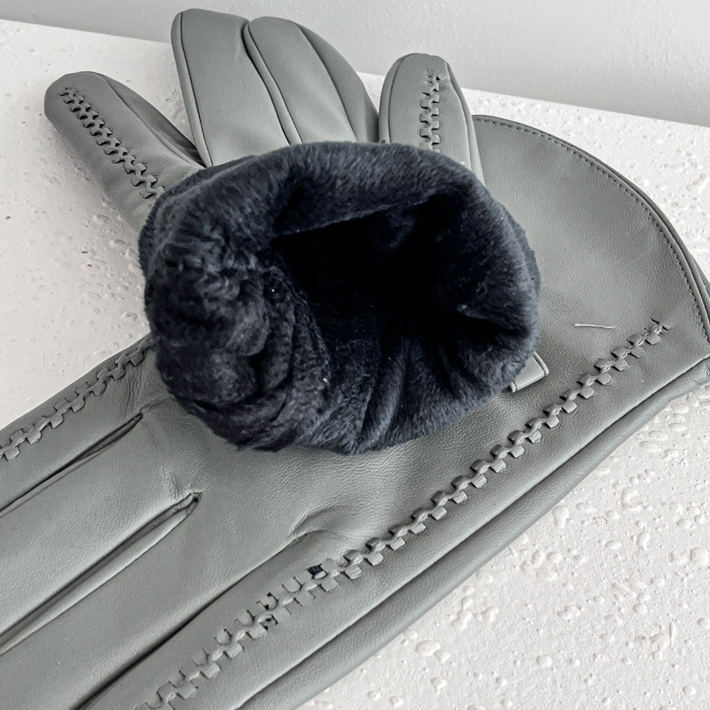 女性用フリース付きレザーグローブ、冬の屋外サイクリングに適し - Leather Work Winter Gloves のレビューと価格