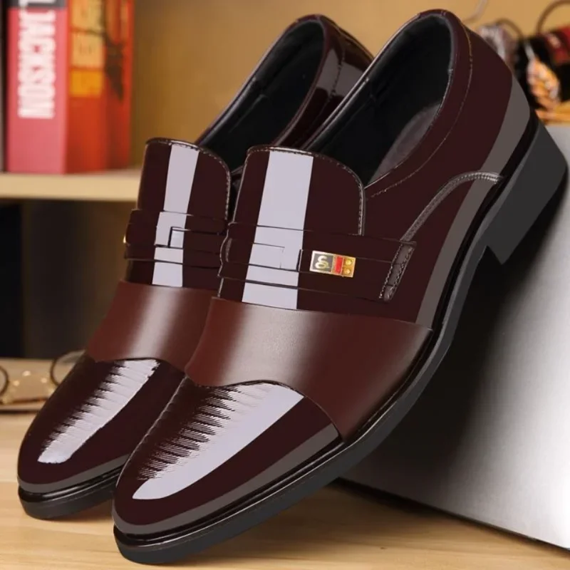 男性用革靴結婚式フォーマルオックスフォードビジネスカジュアル - Leather Work Oxfords のレビューと価格