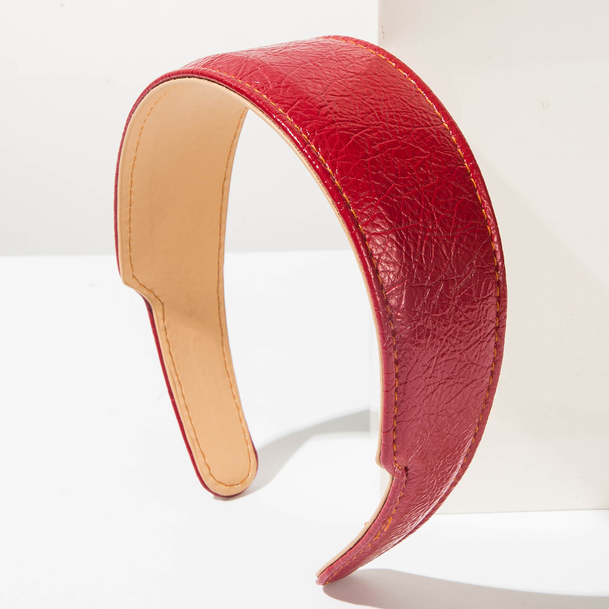 エレガントな韓国スタイルのレザーヘアフープ女性ファッションワ - Leatherwork Pony のレビューと価格