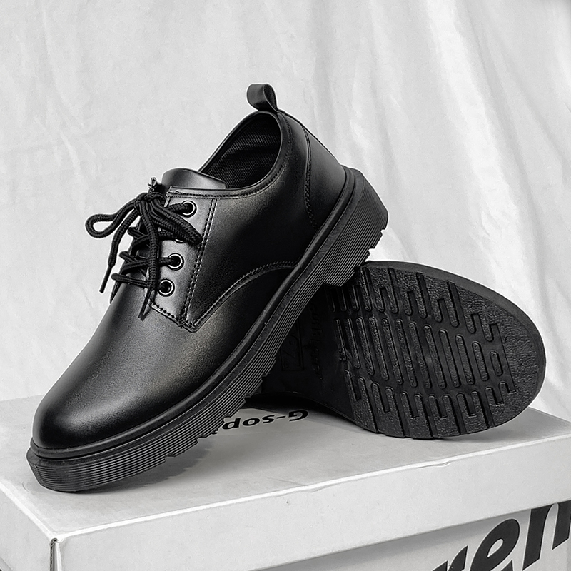 メンズカジュアルコンフォートレザーシューズ,レース付き軽量シ - Leather Work Oxfords のレビューと価格
