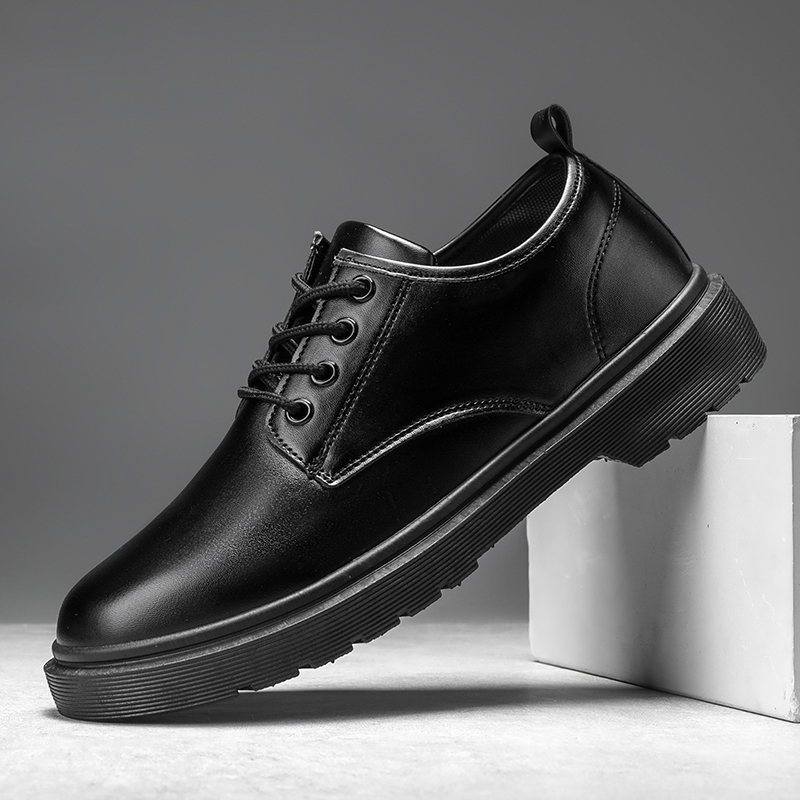 メンズカジュアルコンフォートレザーシューズ,レース付き軽量シ - Leather Work Oxfords のレビューと価格