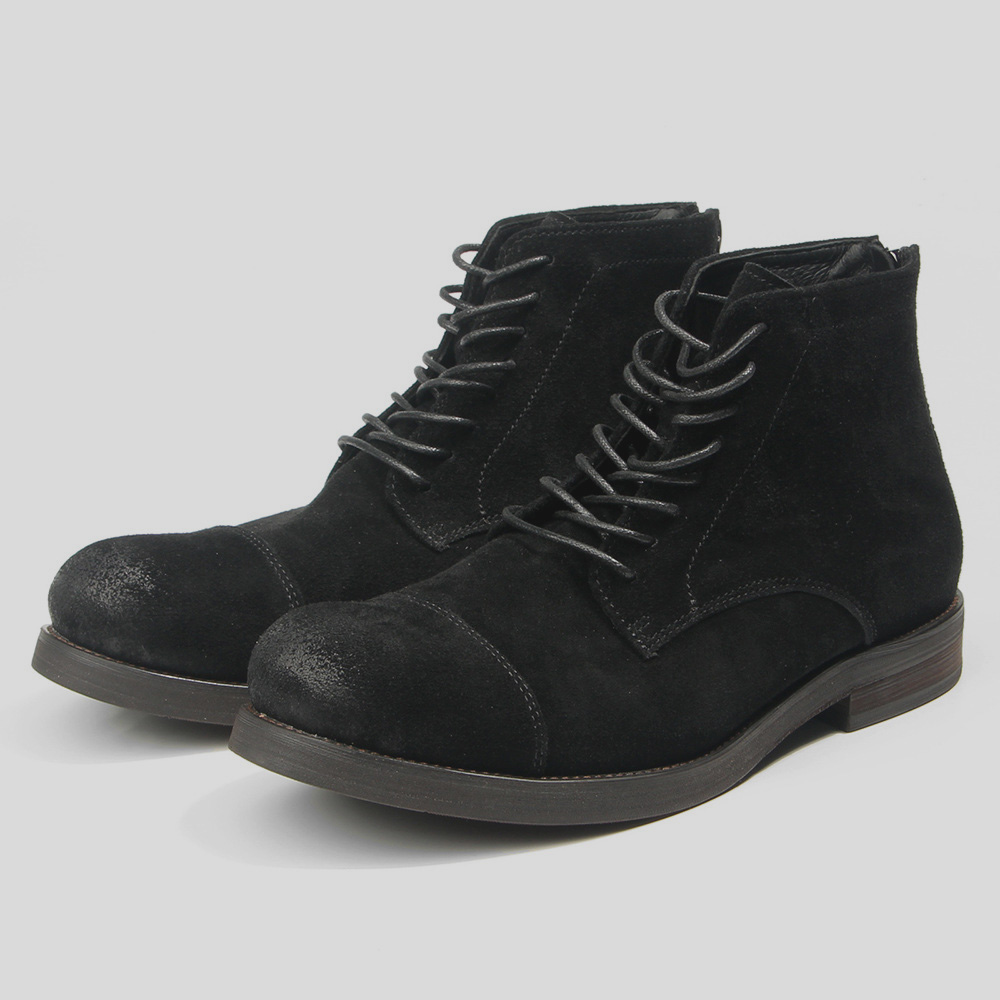LIHUAMAO スエード製 牛革製 ヴィンテージ メンズブ - Leather Work Oxfords のレビューと価格