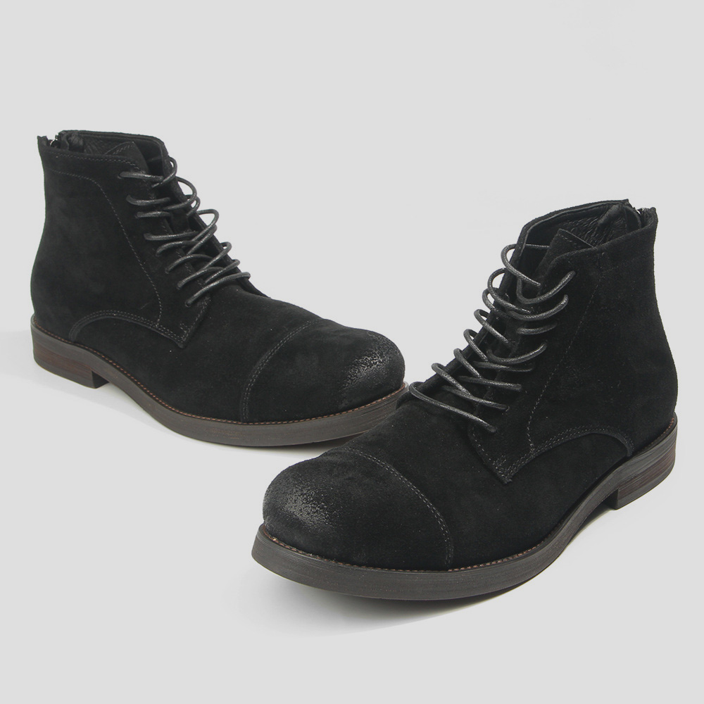 LIHUAMAO スエード製 牛革製 ヴィンテージ メンズブ - Leather Work Oxfords のレビューと価格