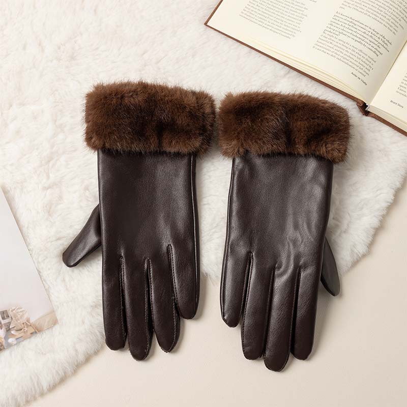 マオコウレザーグローブ PUレザー レディース 冬用サイクリ - Leather Work Winter Gloves のレビューと価格