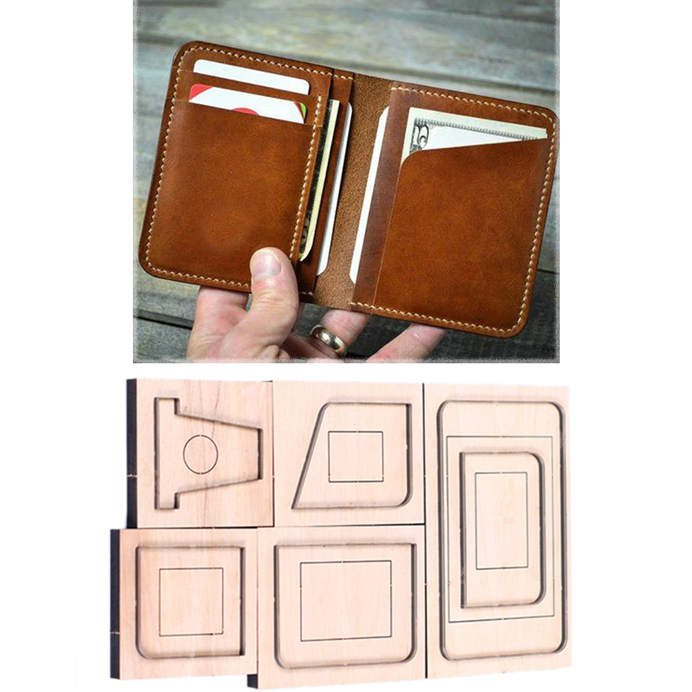 DIYレザークラフトシンプルカードホルダースモールウォレット - Leatherwork Punching Tool のレビューと価格