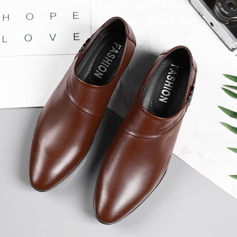 オックスフォード革靴男性の高級ビジネス男性ドレスシューズパー - Leather Work Oxfords のレビューと価格