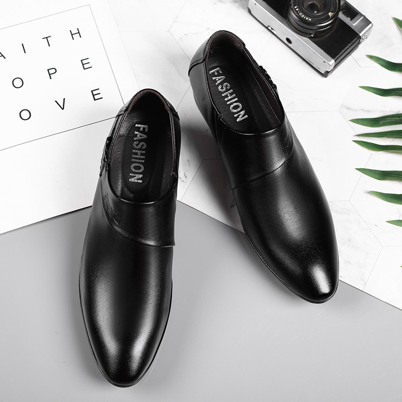 オックスフォード革靴男性の高級ビジネス男性ドレスシューズパー - Leather Work Oxfords のレビューと価格