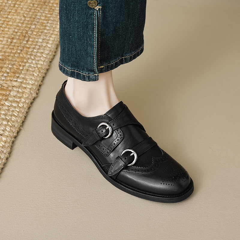EAGSITY 牛革英国スタイルの女性の靴オックスフォードブ - Leather Work Oxfords のレビューと価格