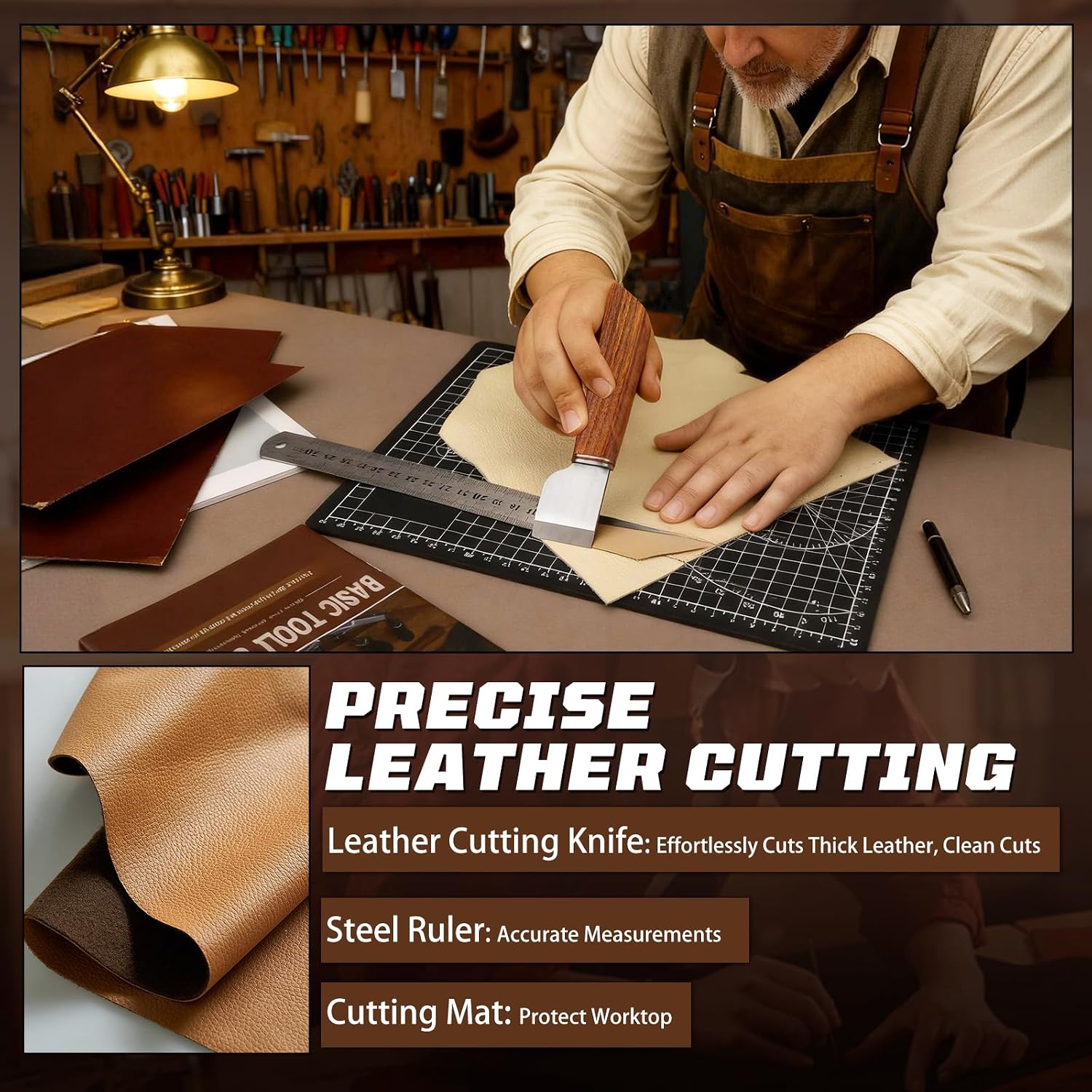 革細工キット、革細工道具とクラフトキット、カスタム収納バッグ - Leather Work Is のレビューと価格