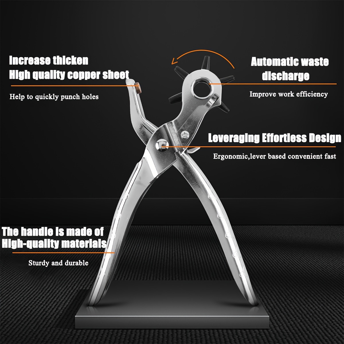 ベルト、時計バンド、ハンドバッグストラップなどに使える新しい - Leatherwork Punching Tool のレビューと価格