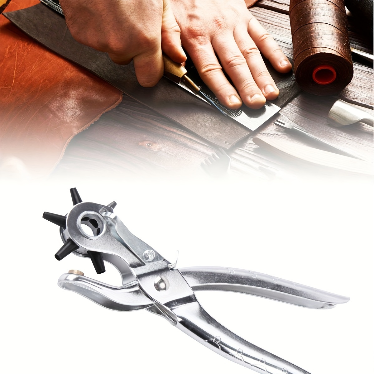 ベルト、時計バンド、ハンドバッグストラップなどに使える新しい - Leatherwork Punching Tool のレビューと価格