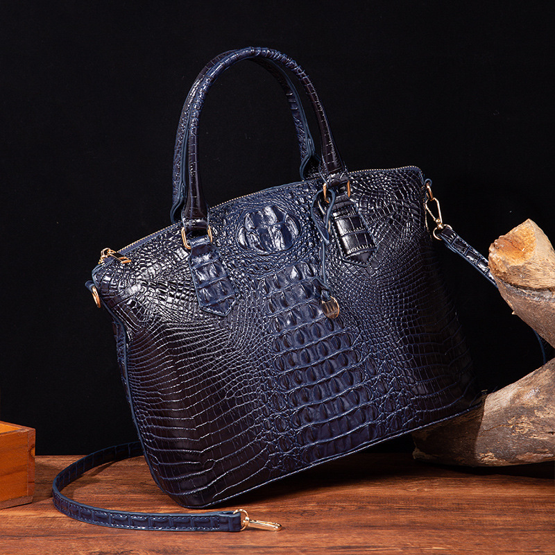 2025年 レディース クロコダイル型押し ハンドバッグ 高 - Leatherwork Pony のレビューと価格