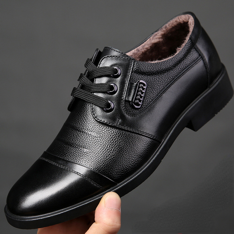 本革のメンズシューズ,オフィス作業靴,パーティー,記念日,結 - Leather Work Oxfords のレビューと価格